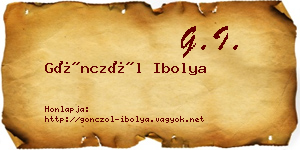 Gönczöl Ibolya névjegykártya